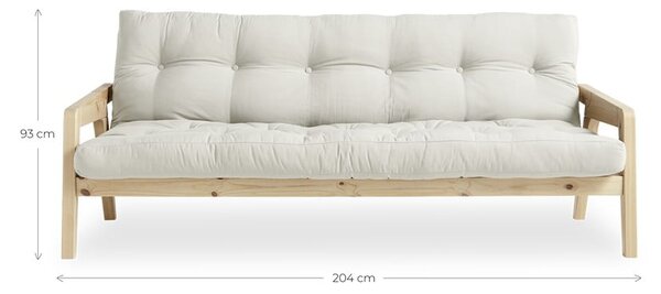 Narančasti kauč na razvlačenje 204 cm Grab - Karup Design