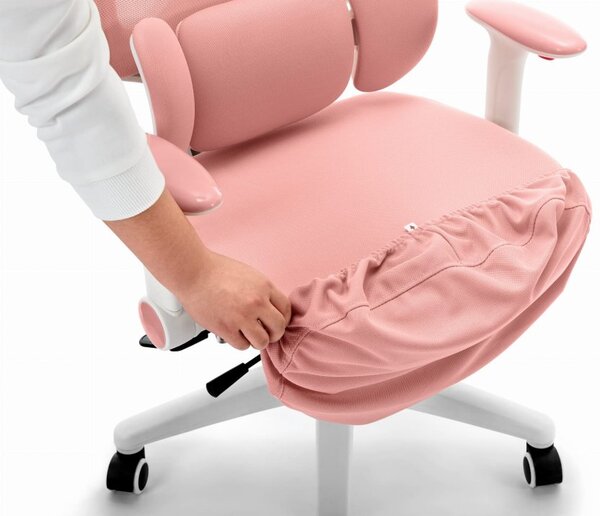 Ergonomska roza dječja stolica HC-999 - tkanina