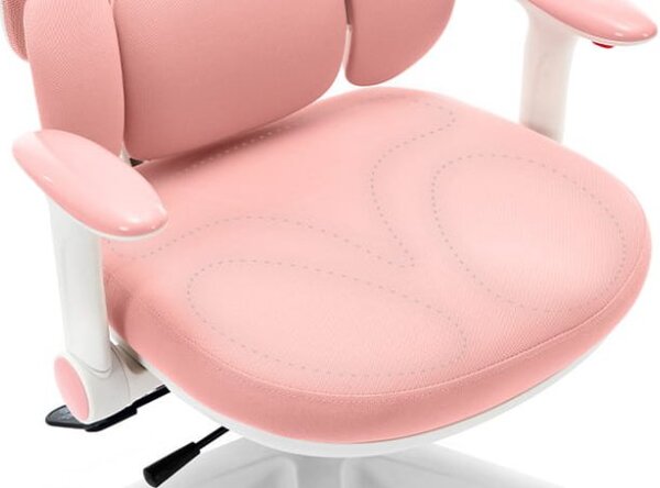 Ergonomska roza dječja stolica HC-999 - tkanina