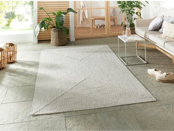 Bijelo-bež vanjski tepih 150x80 cm - NORTHRUGS