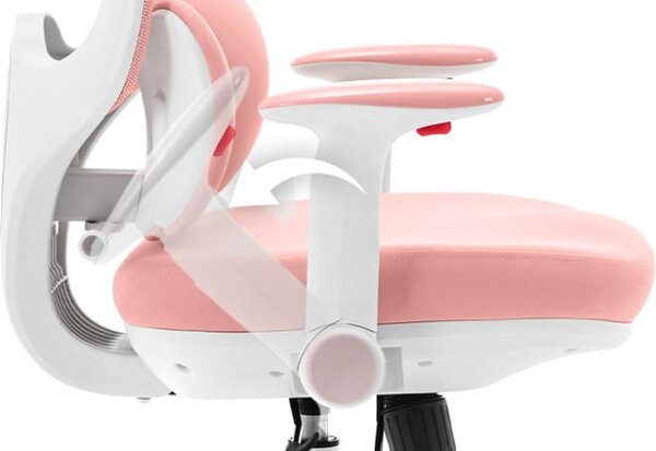 Ergonomska roza dječja stolica HC-999 - tkanina