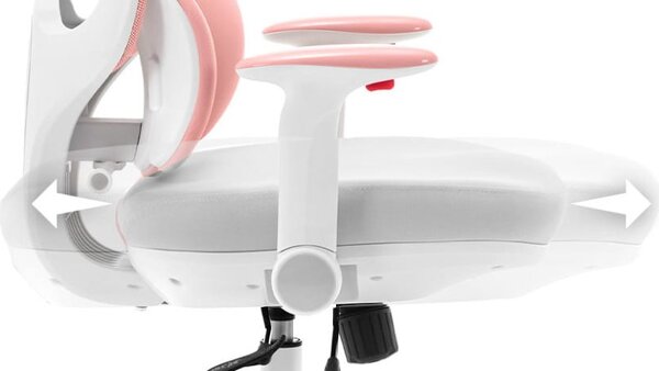 Ergonomska roza dječja stolica HC-999 - tkanina