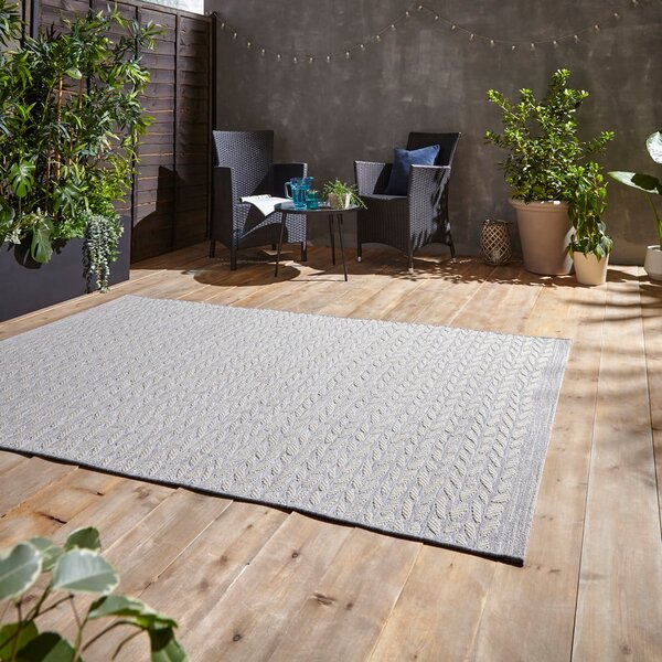 Sivo-bež vanjski tepih 170x120 cm Coast - Think Rugs