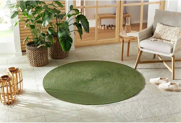 Zeleni okrugli vanjski tepih ø 150 cm - NORTHRUGS