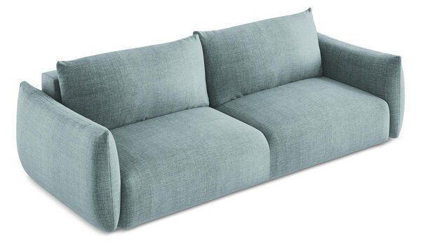 Plava sklopiva sofa 230 cm Leila – Makamii