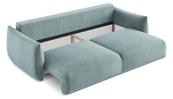 Plava sklopiva sofa 230 cm Leila – Makamii