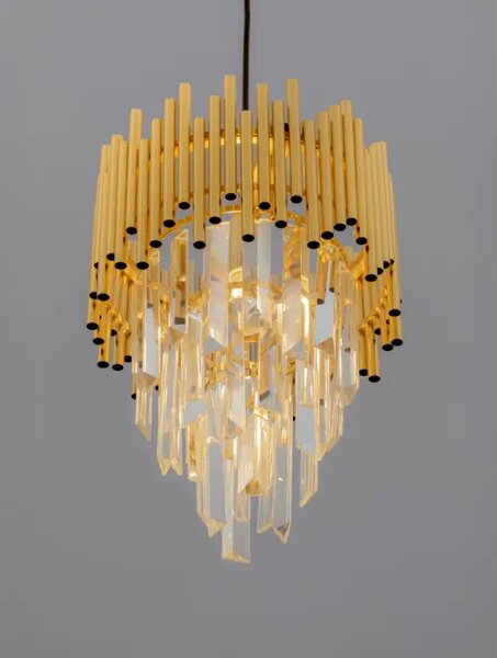 MAGNOLIA LUSTER KRISTAL ZLATNI LED E14 1x5W 100-240V IP20 NL9824084