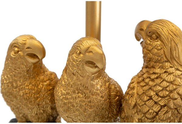 Crna stolna lampa Mauro Ferretti Parrots