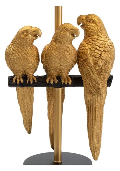 Crna stolna lampa Mauro Ferretti Parrots