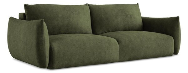 Zelena sklopiva sofa od šenila 230 cm Leila – Makamii