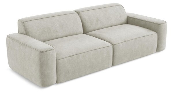 Krem sofa od šenila 244 cm Omao – Makamii