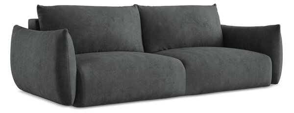 Tamno siva sklopiva sofa od šenila 230 cm Leila – Makamii