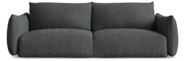 Tamno siva sklopiva sofa od šenila 230 cm Leila – Makamii
