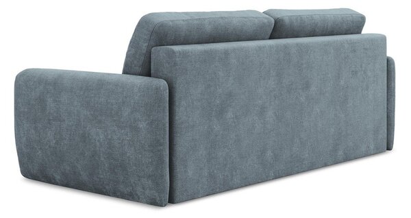 Prljavo plava sklopiva/s prostorom za pohranu sofa od šenila 218 cm Lilo – Makamii