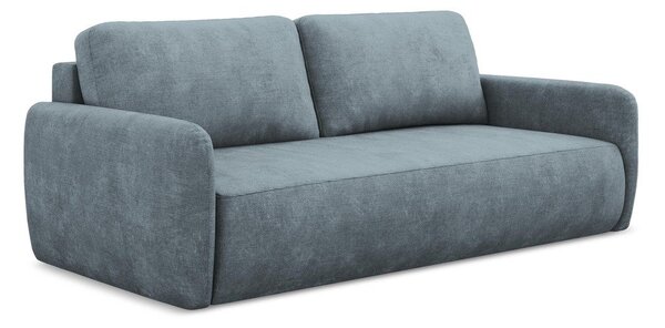 Prljavo plava sklopiva/s prostorom za pohranu sofa od šenila 218 cm Lilo – Makamii