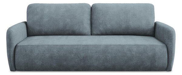 Prljavo plava sklopiva/s prostorom za pohranu sofa od šenila 218 cm Lilo – Makamii
