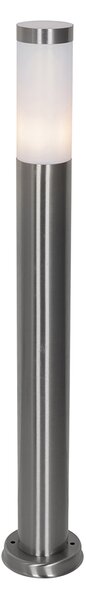 Moderna vanjska stupasta svjetiljka čelik s opalom 80 cm IP44 - Rox