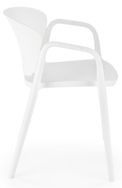 Bijela plastična stolica K491