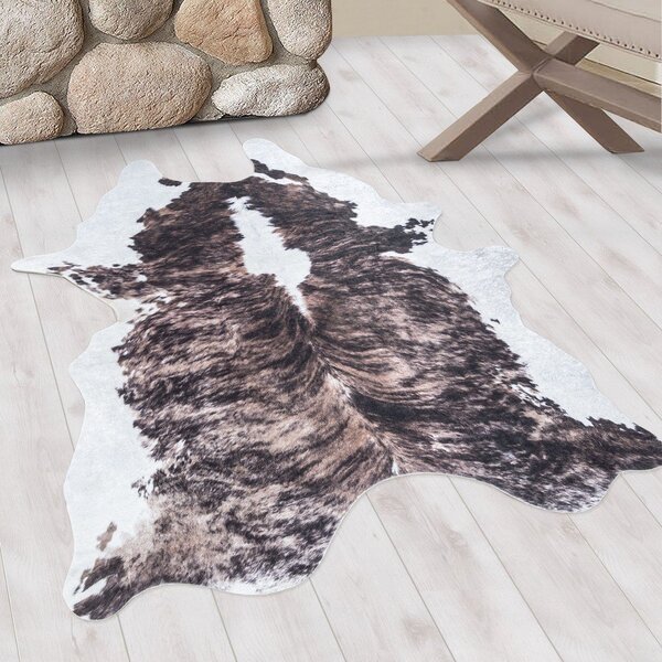 Tamno smeđa sintetička koža 100x135 cm Etosha – Ayyildiz Carpets