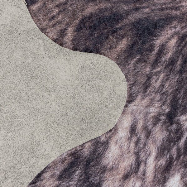 Tamno smeđa sintetička koža 100x135 cm Etosha – Ayyildiz Carpets
