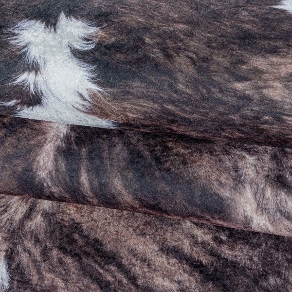 Tamno smeđa sintetička koža 100x135 cm Etosha – Ayyildiz Carpets