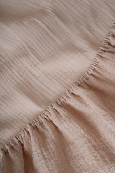 Bellamy Dječja muslinska plahta SESAME 70x140 cm bež