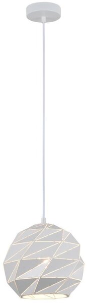 ITALUX PND-2424-1S-WH - Luster na sajli PALERMO 1xE27/40W/230V pr. 23 cm bijela
