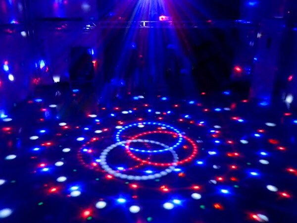 Disco LED RGB projektor i MP3 Bluetooth Player + USB ključ i daljinski upravljač
