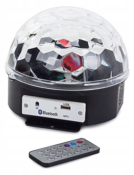 Disco LED RGB projektor i MP3 Bluetooth Player + USB ključ i daljinski upravljač
