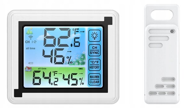 LCD bežična meteorološka stanica i vanjska jedinica