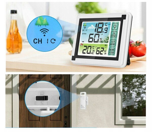 LCD bežična meteorološka stanica i vanjska jedinica