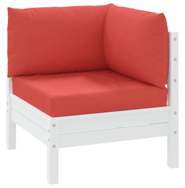 Jastuci za sofu od paleta | SET od 3 kom | crveni | od tkanine - OUTLET - NEPREUZETO