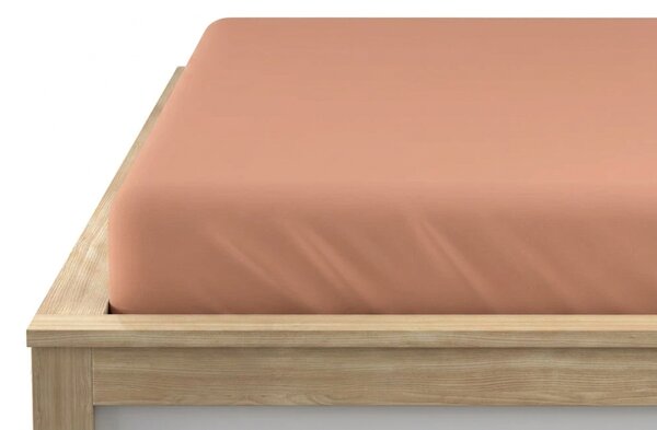 Jersey plahta BASIC marelična 90 x 200 cm