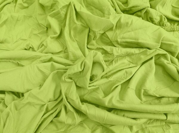 Jersey plahta BASIC svijetlo zelena 90 x 200 cm