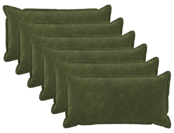Presvlaka za jastuk 6 pcs HOUTEN Zelena 40 x 70 cm - Zelena 40 x 70 cm 6