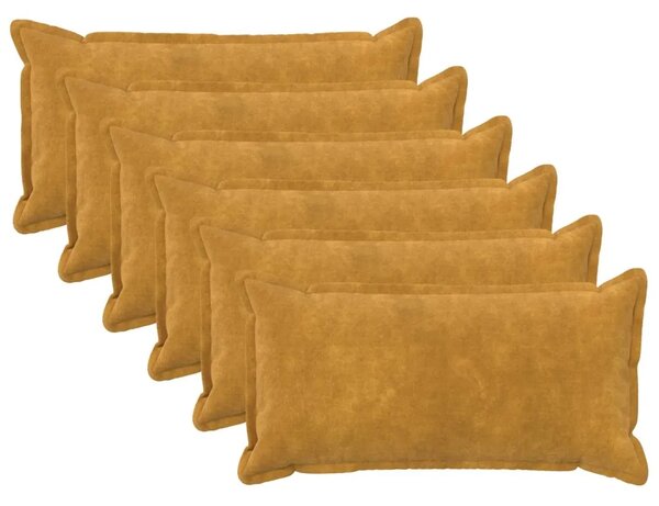 Presvlaka za jastuk 6 pcs HOUTEN Žuta 40 x 70 cm - Žuta 40 x 70 cm 6