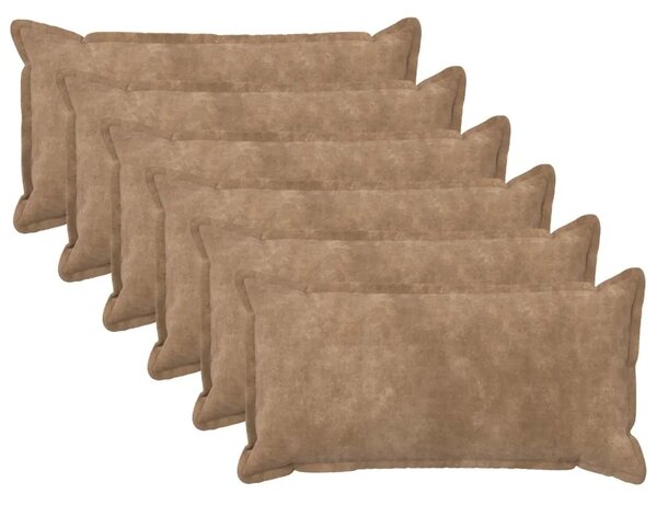 Presvlaka za jastuk 6 pcs HOUTEN Sivosmeđa 40 x 70 cm - Sivosmeđa 40 x 70 cm 6