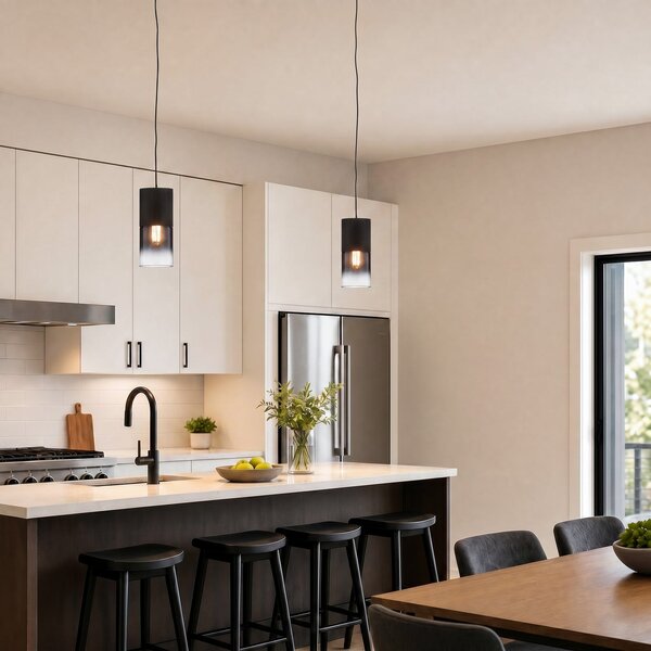 Trio Lighting Visilica Robin za DUOline, crna/dimno siva, prigušiva, Crno, Dnevni boravak/blagovaonica, Metal