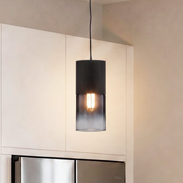 Trio Lighting Visilica Robin za DUOline, crna/dimno siva, prigušiva, Crno, Dnevni boravak/blagovaonica, Metal