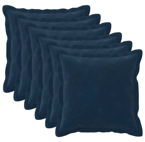 Presvlaka za jastuk 6 pcs HOUTEN Plava 35 x 35 cm - Plava 35 x 35 cm 6