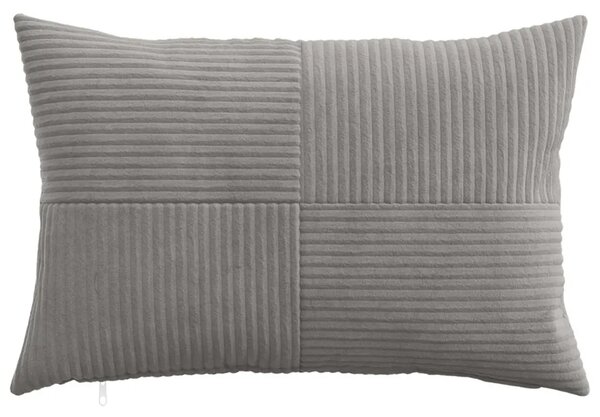 Presvlaka za jastuk 6 pcs ALMELO Svjetlosiva 40 x 60 cm Kord - Svjetlosiva 40 x 60 cm 6