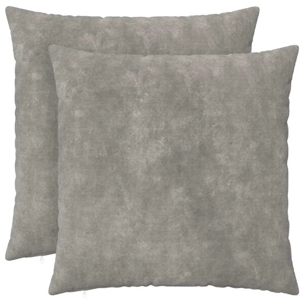 Presvlaka za jastuk 2 pcs HEERLEN Svjetlosiva 65 x 65 cm - Svjetlosiva 65 x 65 cm 2