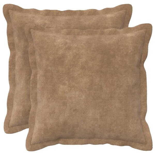 Presvlaka za jastuk 2 pcs HOUTEN Sivosmeđa 35 x 35 cm - Sivosmeđa 35 x 35 cm 2