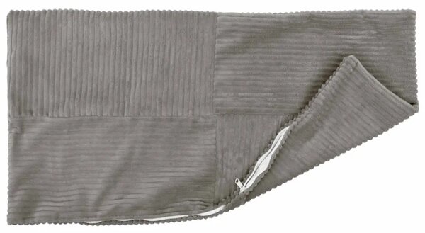 Presvlaka za jastuk 6 pcs ALMELO Svjetlosiva 40 x 60 cm Kord - Svjetlosiva 40 x 60 cm 6