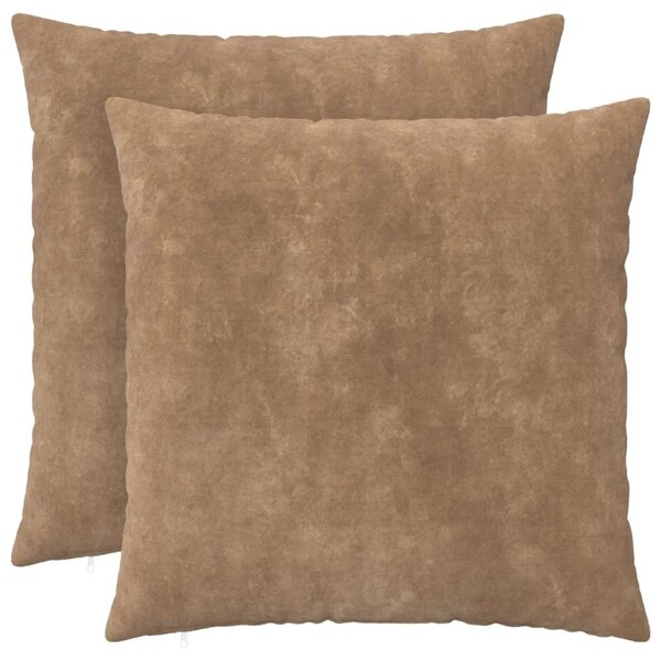 Presvlaka za jastuk 2 pcs HEERLEN Sivosmeđa 55 x 55 cm - Sivosmeđa 55 x 55 cm 2
