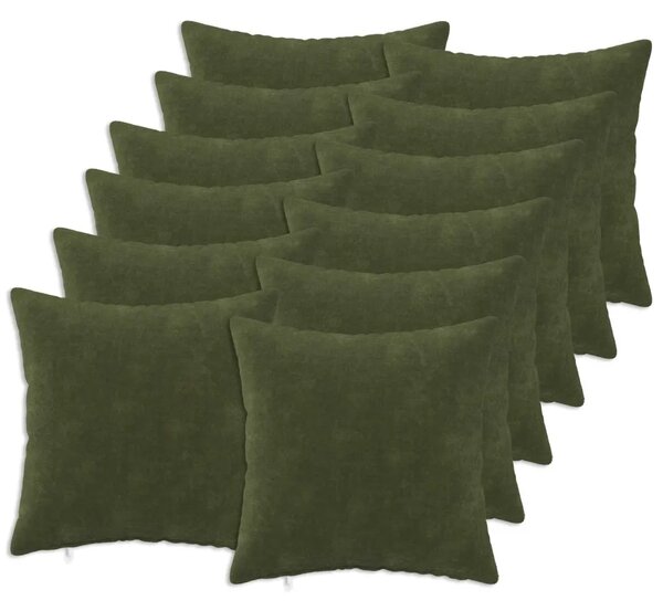 Presvlaka za jastuk 12 pcs HEERLEN Zelena 40 x 40 cm - Zelena 40 x 40 cm 12