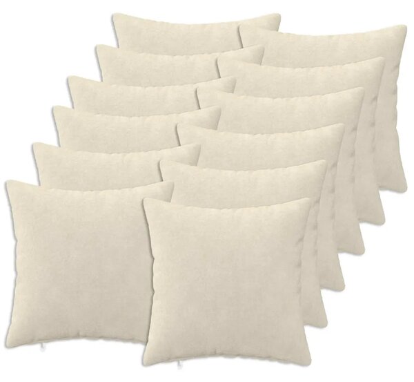 Presvlaka za jastuk 12 pcs HEERLEN Krem 45 x 45 cm - Krem 45 x 45 cm 12