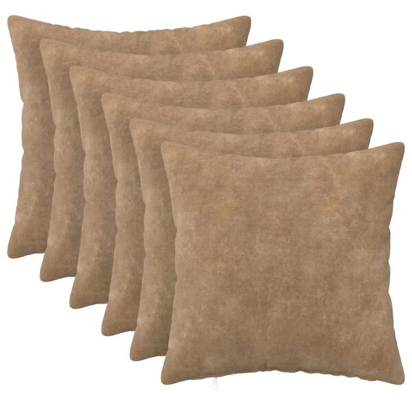 Presvlaka za jastuk 6 pcs HEERLEN Sivosmeđa 35 x 35 cm - Sivosmeđa 35 x 35 cm 6