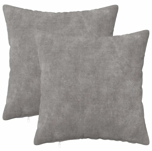 Presvlaka za jastuk 2 pcs HEERLEN Svjetlosiva 50 x 50 cm - Svjetlosiva 50 x 50 cm 2