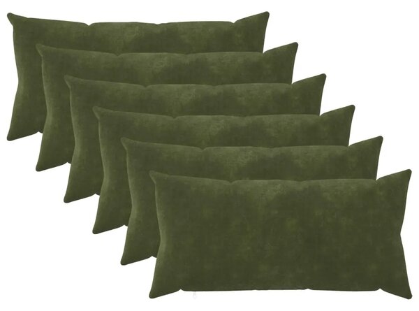 Presvlaka za jastuk 6 pcs HEERLEN Zelena 40 x 70 cm - Zelena 40 x 70 cm 6